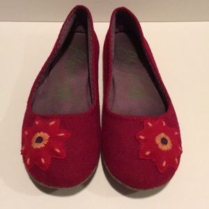 Red Felt Flats